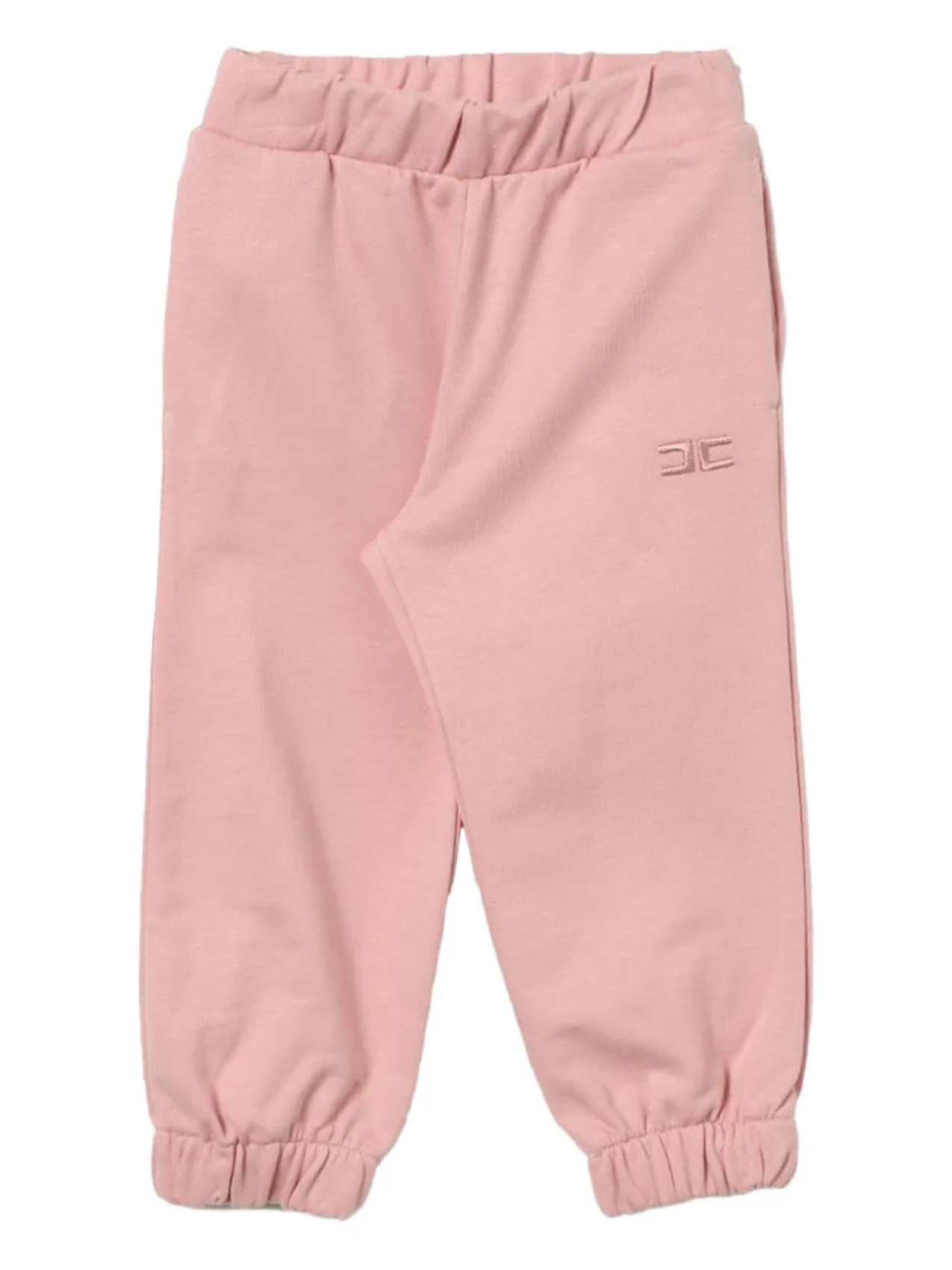 

Брюки Elisabetta Franchi Kids из хлопка с эластичными манжетами, розовый