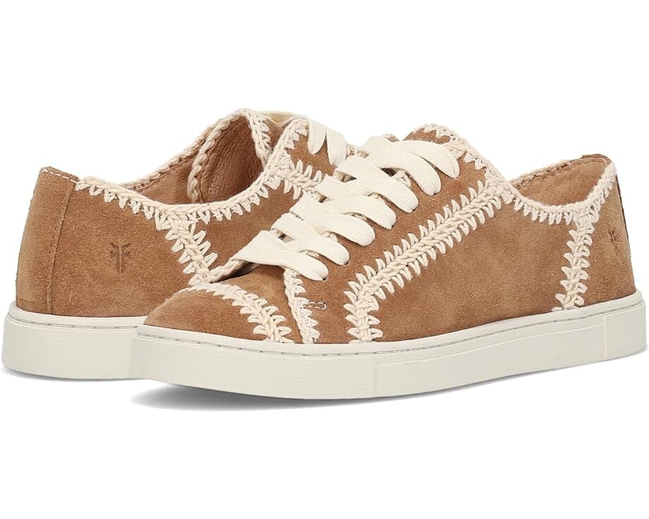 

Кроссовки Frye Ivy Crochet Low Lace Sneaker, цвет Almond