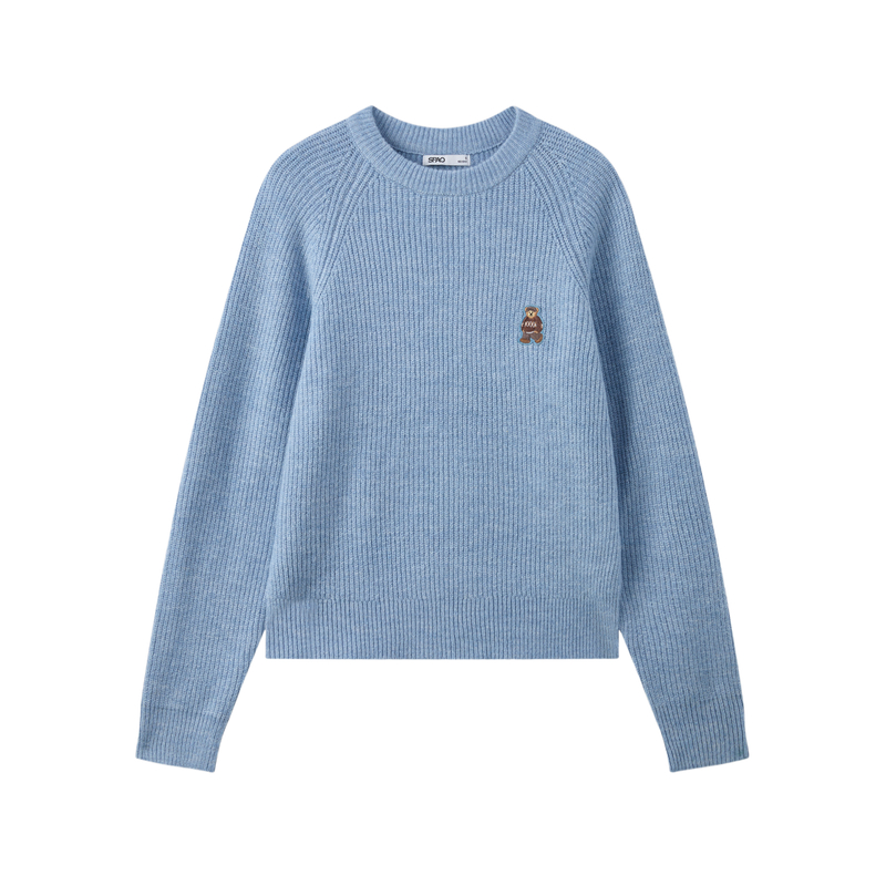 

Свитер Women's Crew Neck Moderate Others SPAO, светло-синий