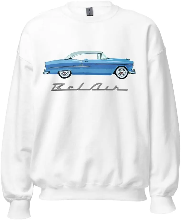 

Толстовка с принтом 1955 Chevy Bel Air в цвете Belair Blue JG Infinite