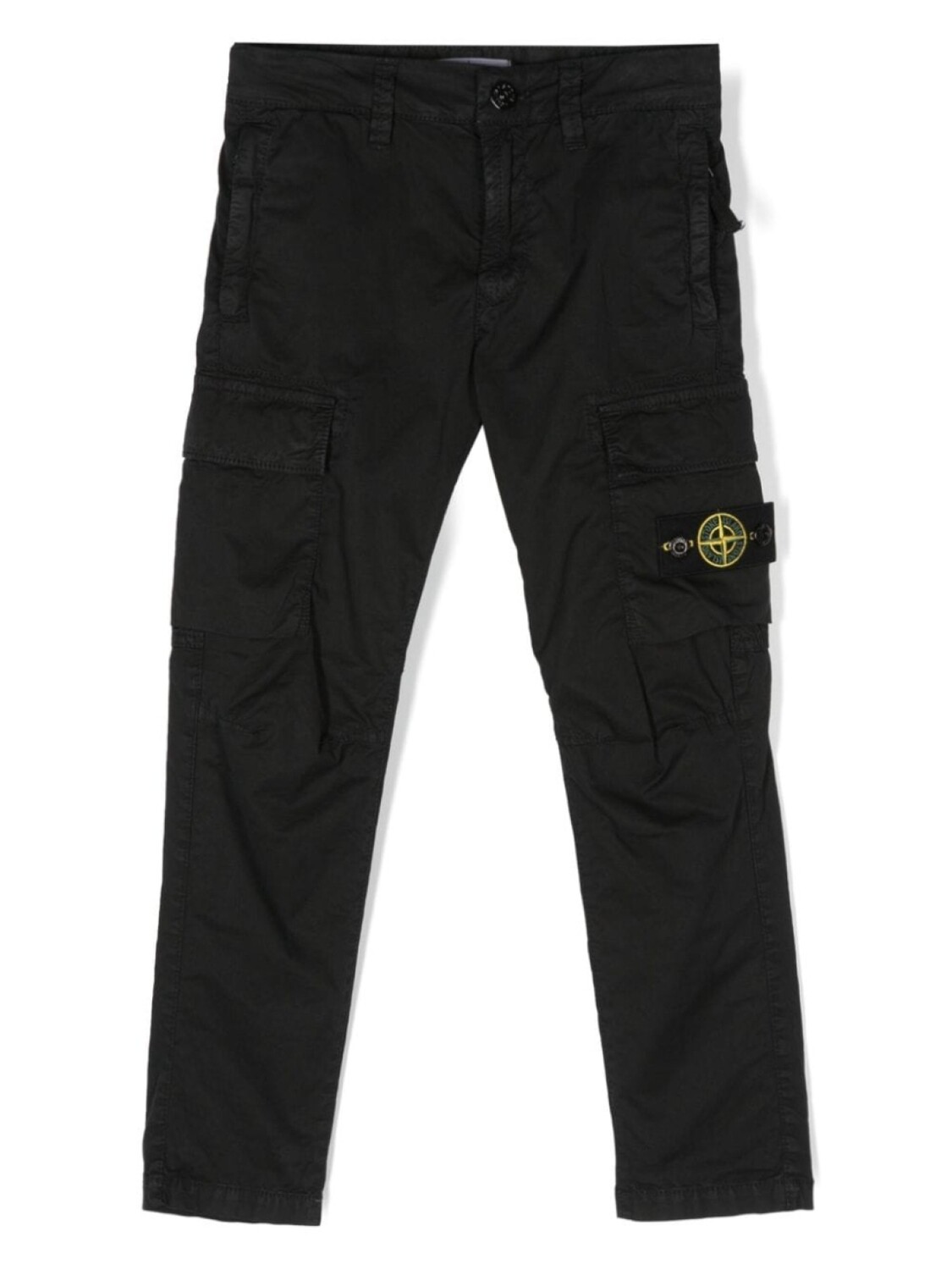 

Stone Island Junior узкие брюки карго, черный