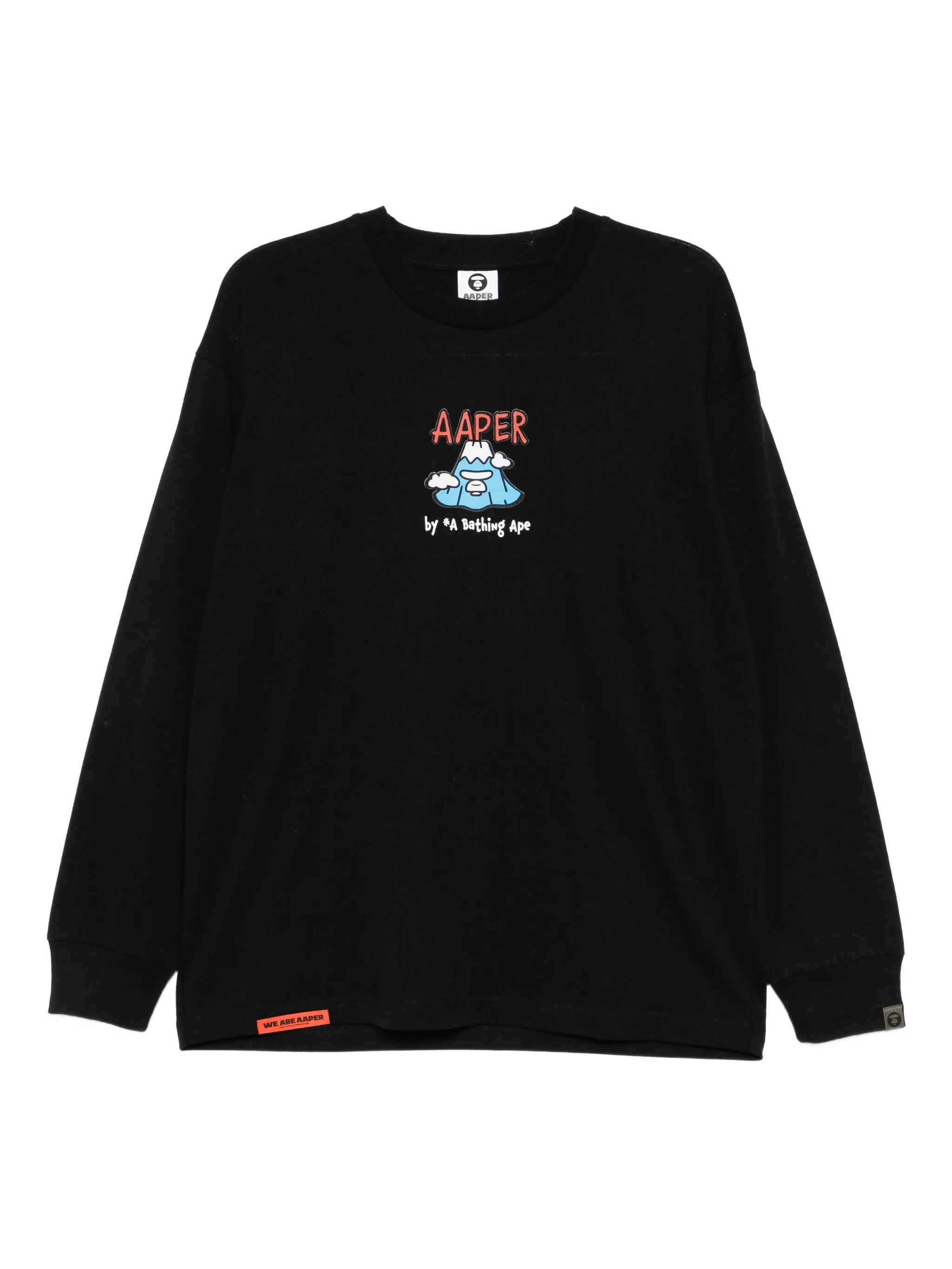

Футболка с принтом Aape By A Bathing Ape, черный