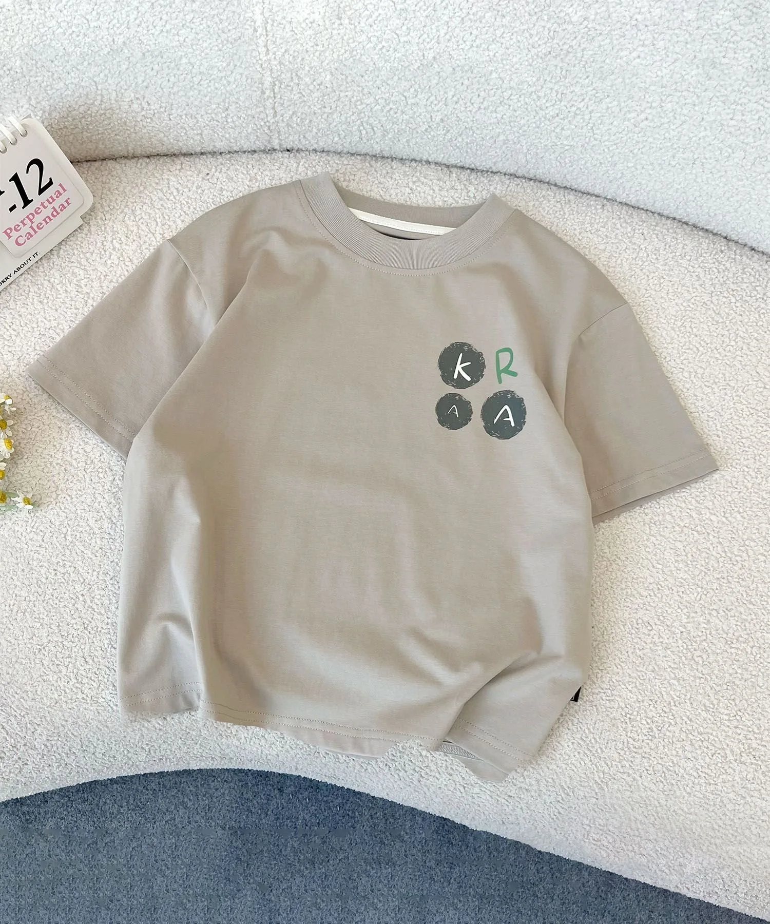 Футболка с принтом Aimoha Kids, gray