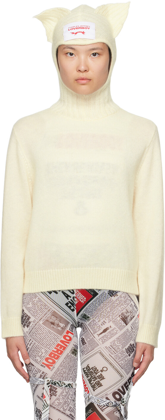 

Charles Jeffrey LOVERBOY Свитер-балаклава Off-White Ears
