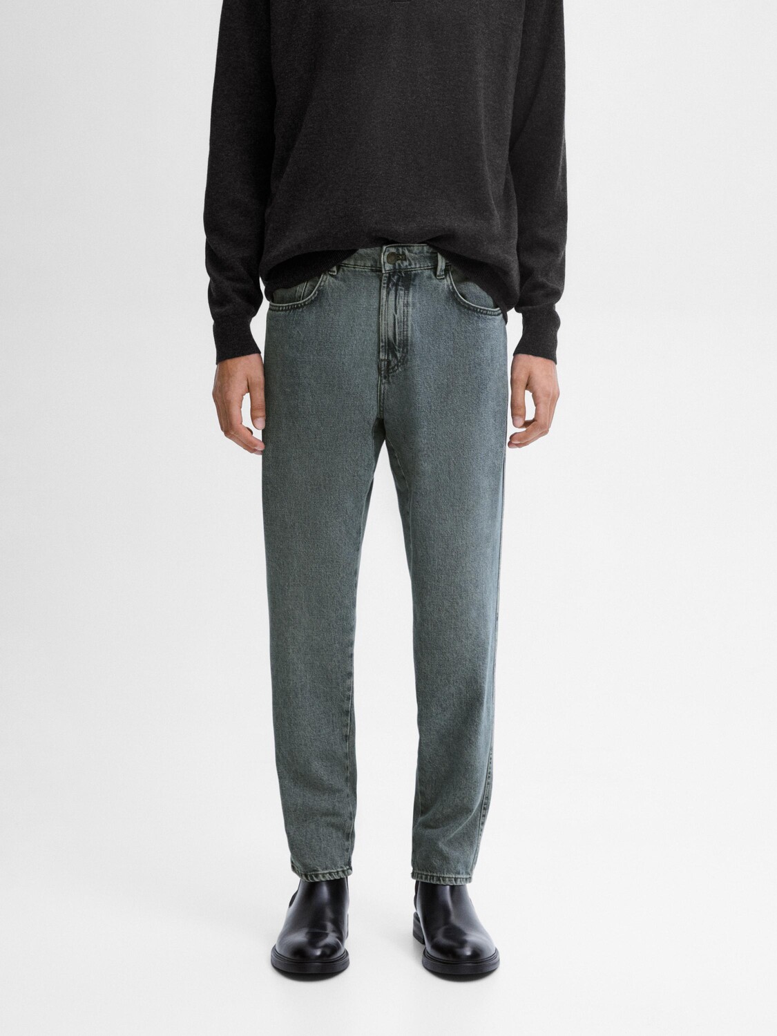 

Джинсы Tapered-Fit Massimo Dutti, серый