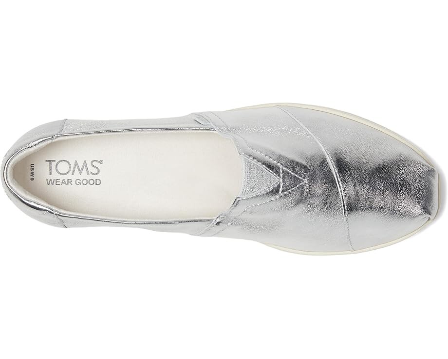 Туфли на плоской подошве TOMS Alpargata Plus, серебряный — фото 2