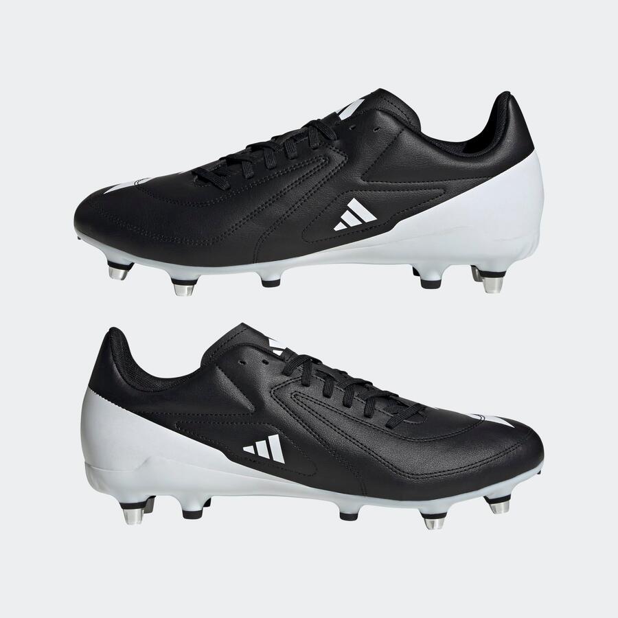 Женские/мужские регбийные бутсы Hybrid SG - ADIDAS RS15 чёрно-белые — фото 2