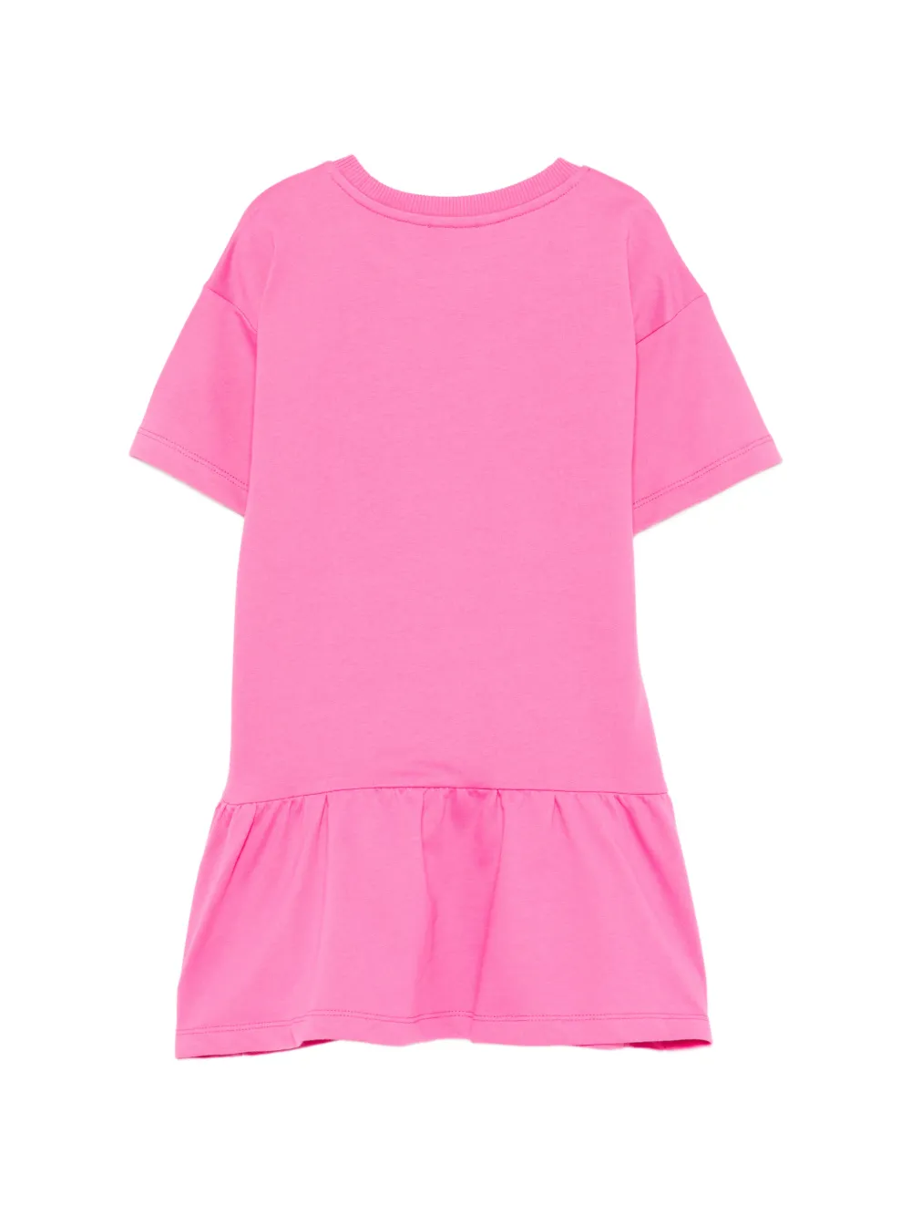 Платье с оборками и графическим принтом Moschino Kids, розовый — фото 2
