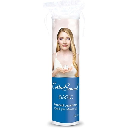 

Базовые диски для макияжа 100 шт. 100% хлопок подходят для всех типов кожи сделано в Италии Cotton Sound