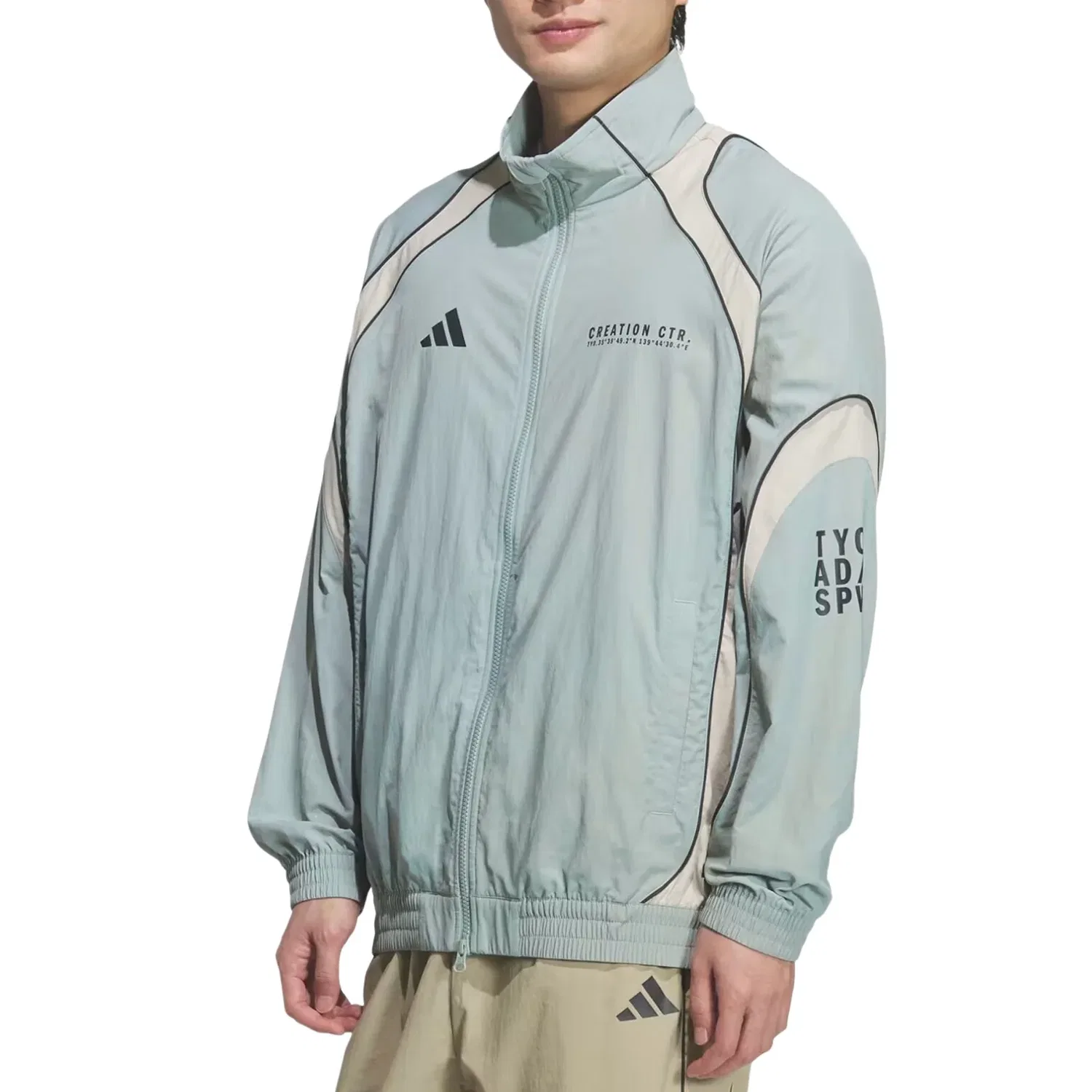 Куртка Adidas BL Wov, зеленый — фото 2