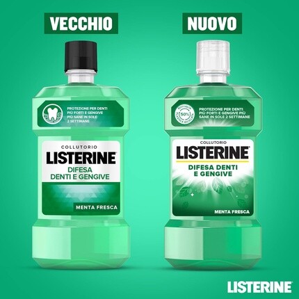 LISTERINE Ополаскиватель для полости рта для защиты зубов и десен со вкусом свежей мяты Ополаскиватель для полости рта при воспаленных деснах для укрепления зубов с фторидом Гигиена полости рта для здоровых десен 1 л — фото 2