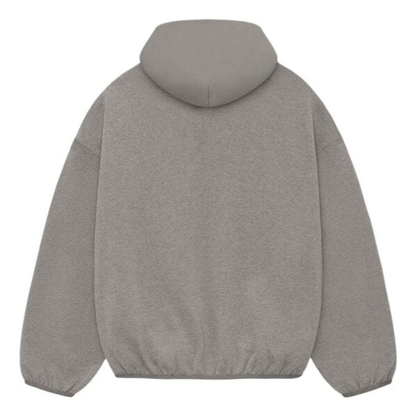 Толстовка nylon fleece hoodie 'heather grey dust' Fear Of God Essentials, серый — фото 2