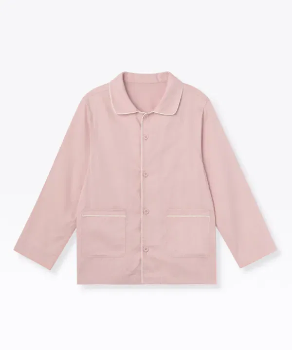 Пижама детская из хлопка и модала, Musinsa Standard Kids, розовый/белый — фото 4