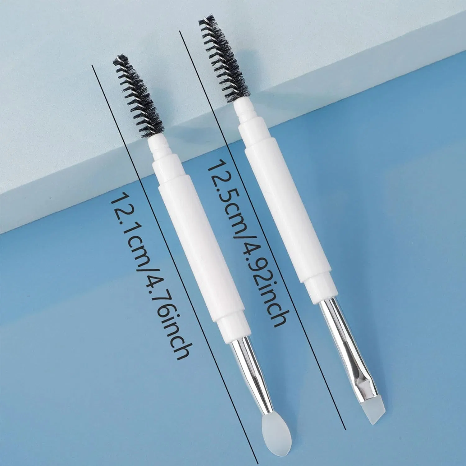 Двусторонняя кисть для бровей и ресниц Duyeuau, 1 шт, Lip brush — фото 4