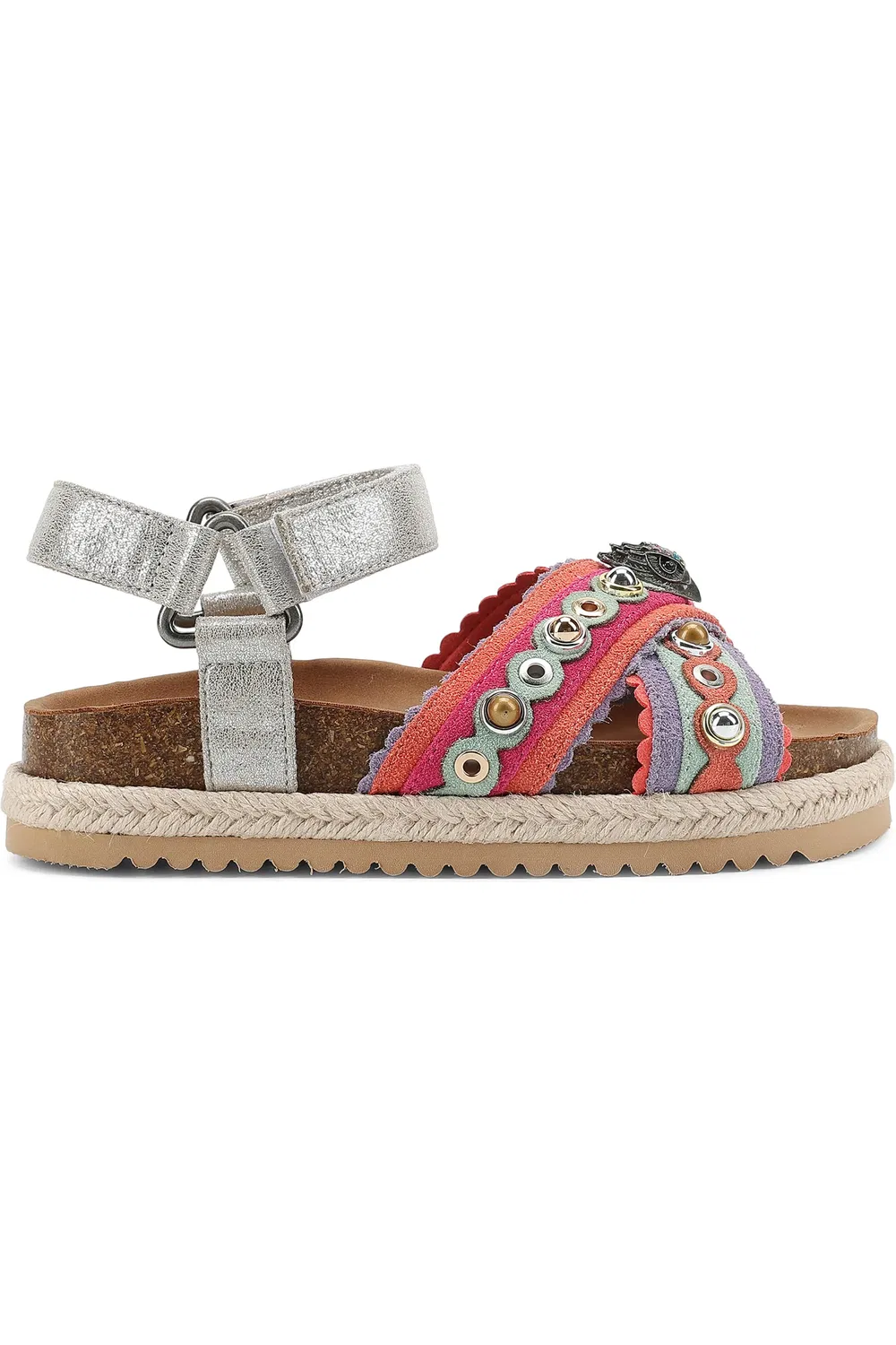Сандалии детские с блестками Mini Kensington Kurt Geiger London, Pastel — фото 2