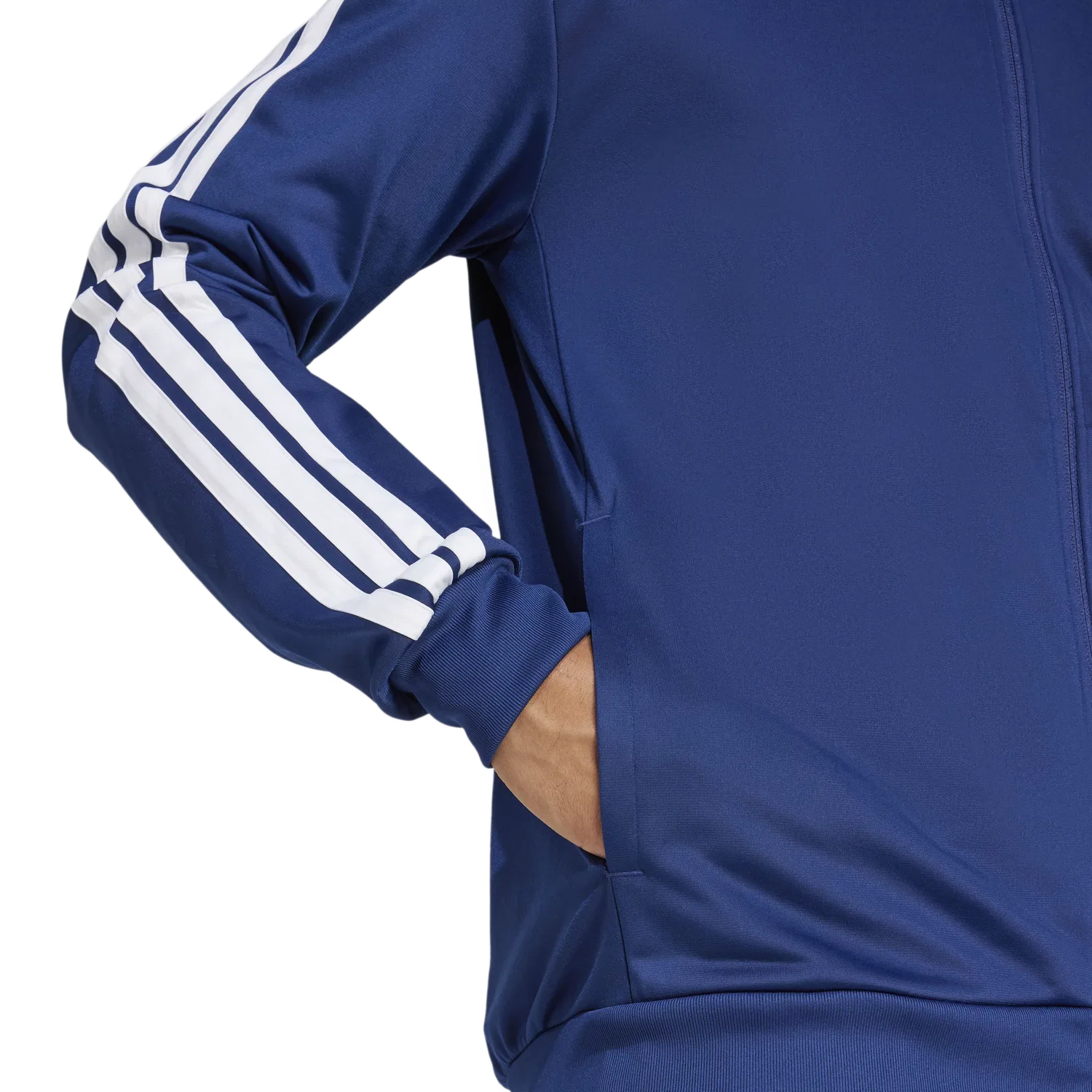 Мужская тренировочная куртка с застежкой-молнией Adidas, синий — фото 4