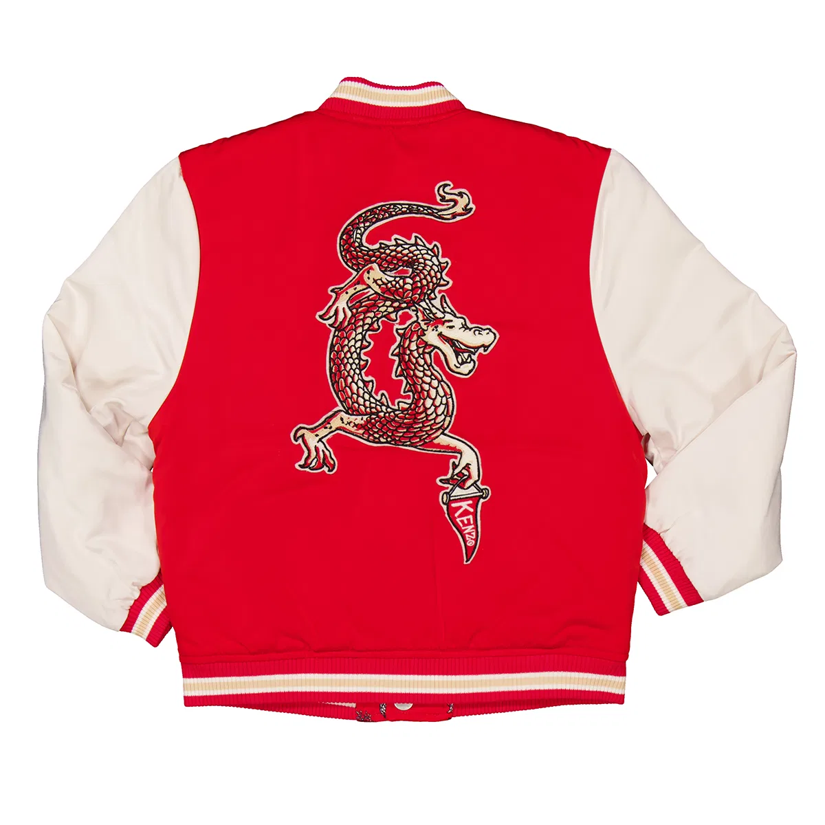 Куртка детская с принтом Kids Reversible Logo-Print Jacket Kenzo, Red — фото 3