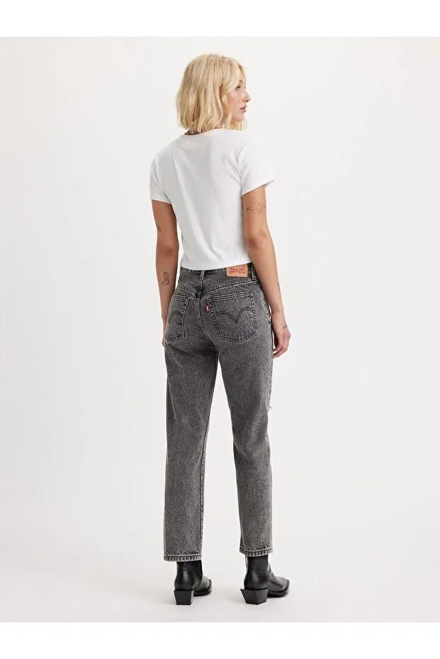 Женские джинсы кроп из денима 501 crop local tr Levi'S, Blacks — фото 3