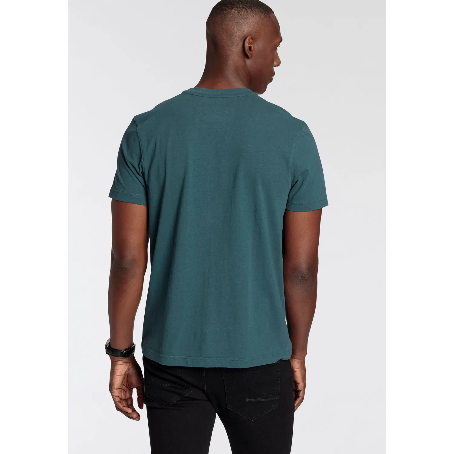 Детская футболка с круглым вырезом DELMAO, Dark Green — фото 2