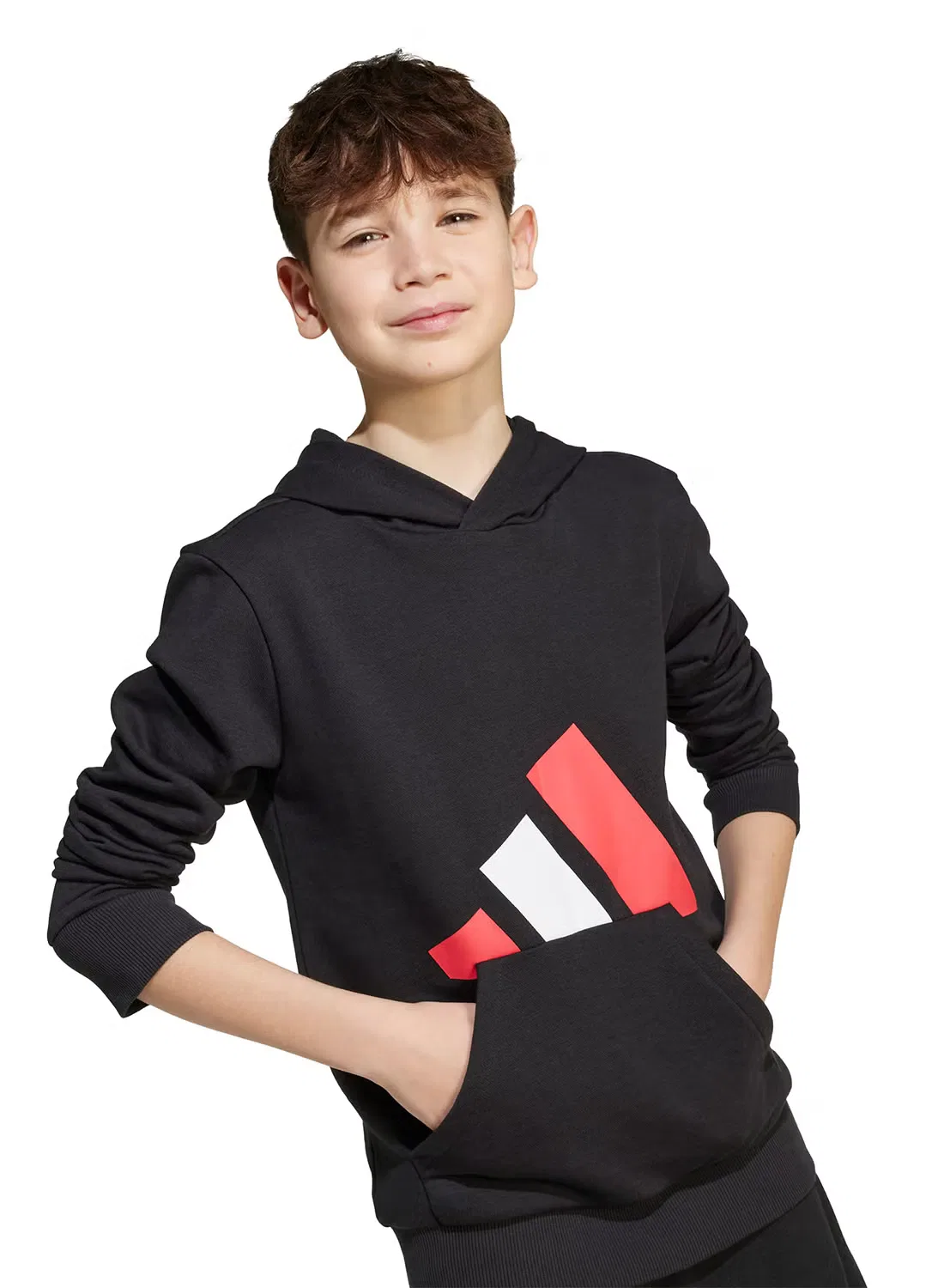 Худи классическое детское Youth Essential Adidas, черный — фото 4