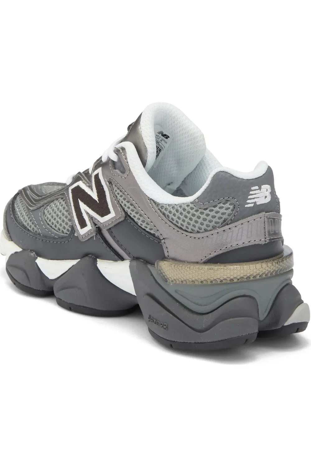 Детские кроссовки на толстой подошве 9060 New Balance, Magnet/Faded Black — фото 2