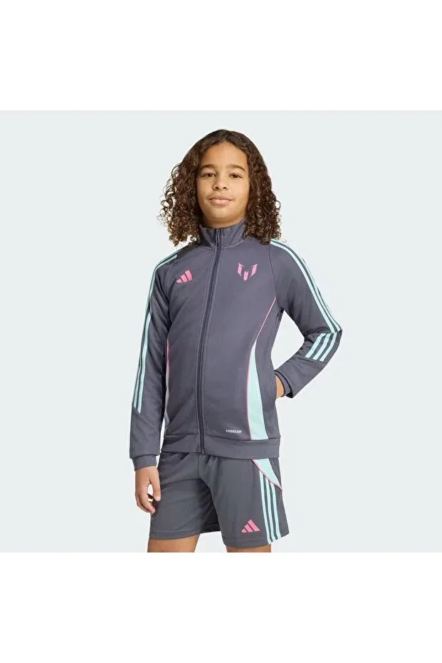 Детские свитшот для девочек с длинным рукавом Adidas, Gray — фото 3
