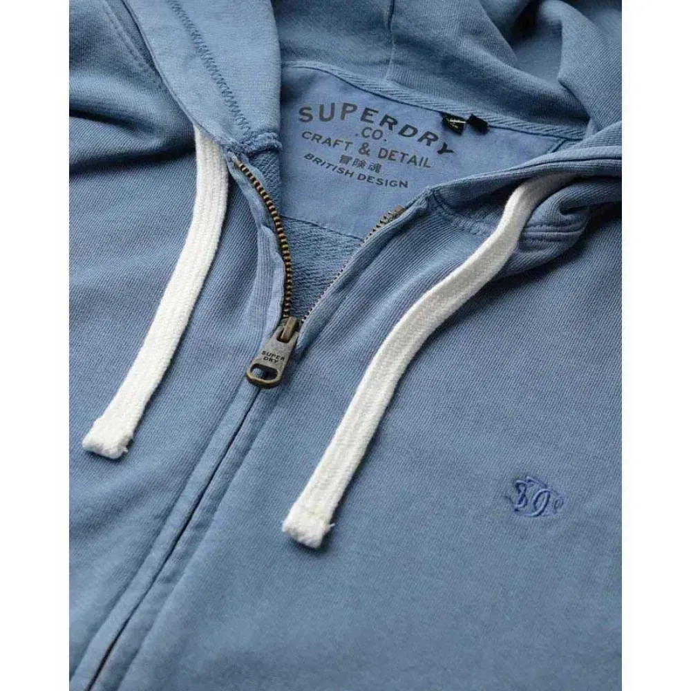 Худи на молнии Superdry Classic Essential, синий — фото 2