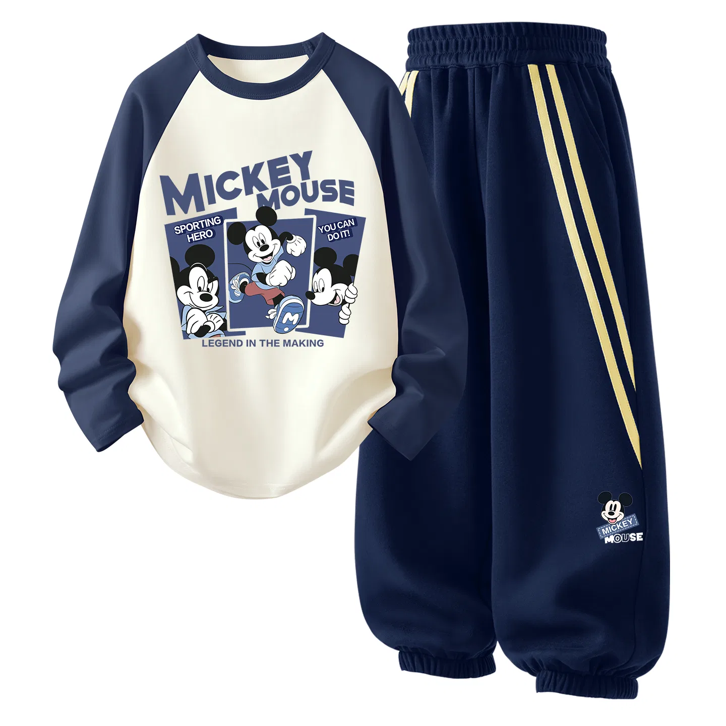 Детский спортивный комплект с длинным рукавом Disney, Цвет Di Videography Navy Blue+Di Happy Chi K_Right Lower Navy Blue — фото 4