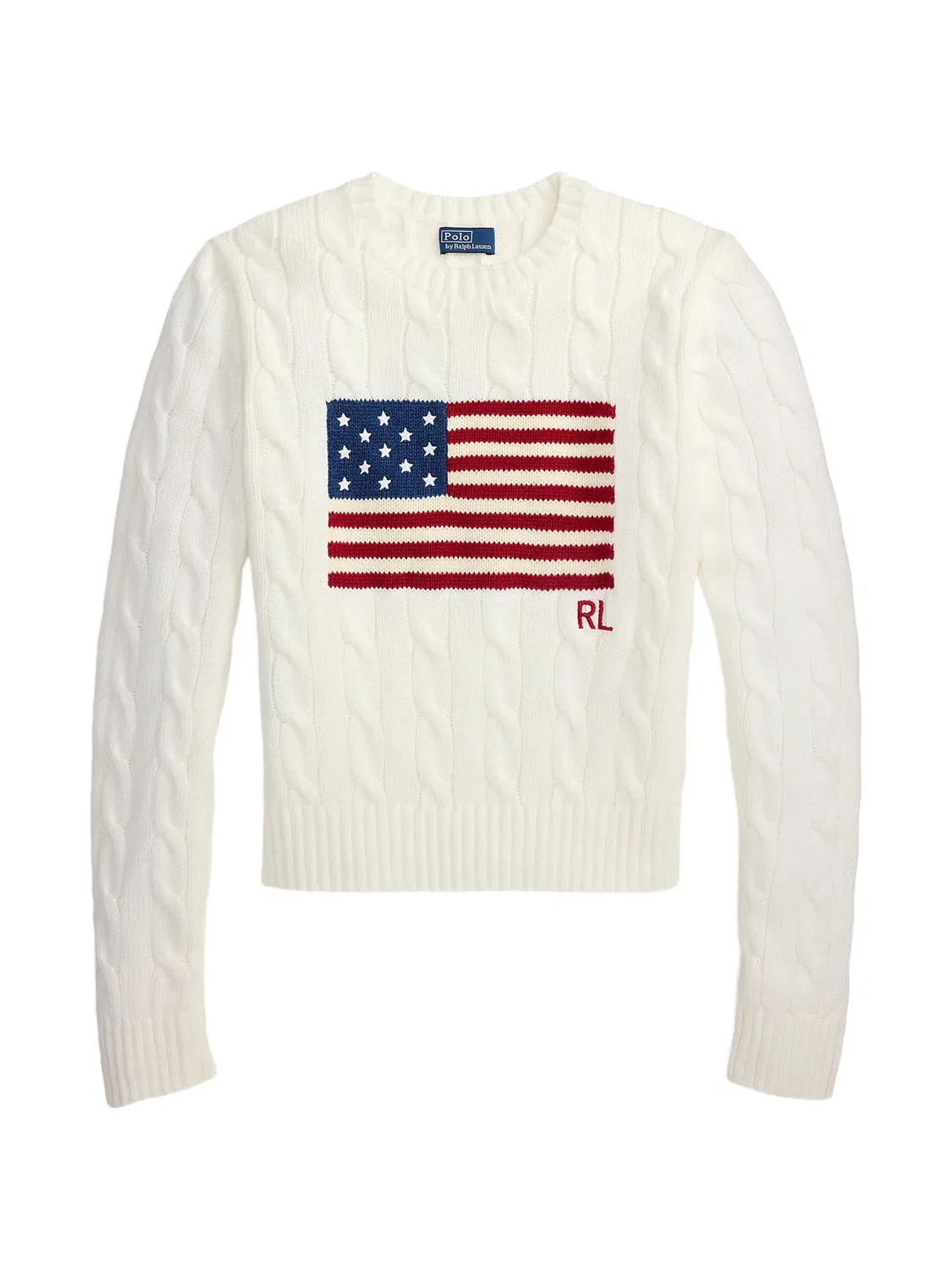 Polo Ralph Lauren Свитер с флагом белый
