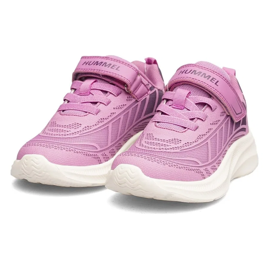 Кроссовки детские с текстильным верхом Mabella Jr Hummel, Розовый — фото 4
