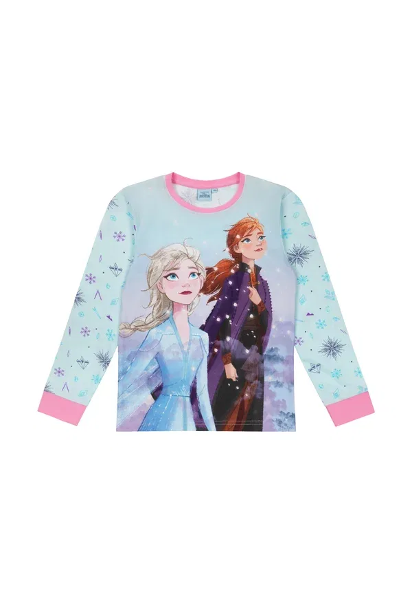 Комплект лангарма Disney eiskonigin - пижамный комплект Disney Frozen, светло-голубой — фото 3