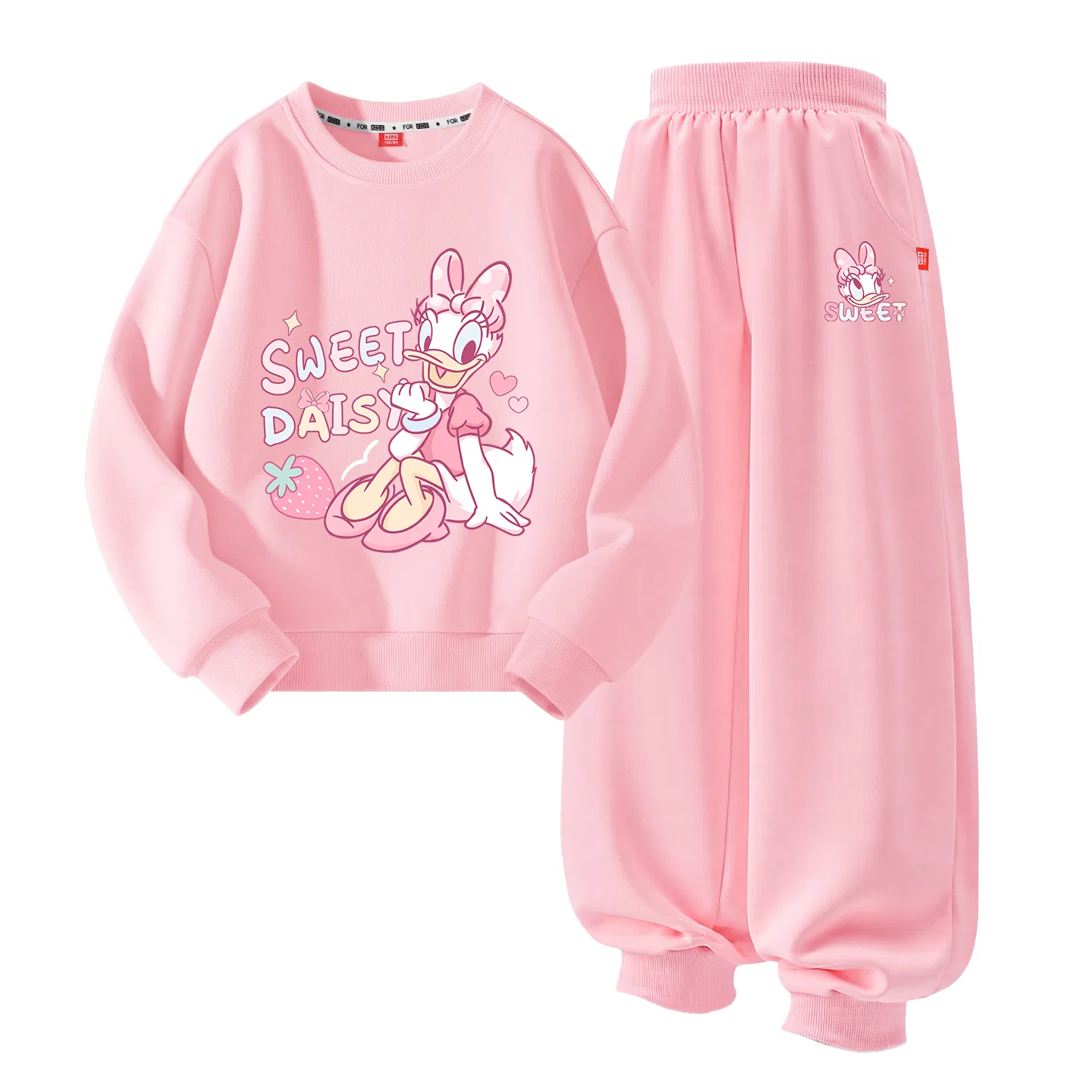 Детский спортивный костюм с принтом Disney, Pulse Purple+Smile Daisy K Black — фото 3
