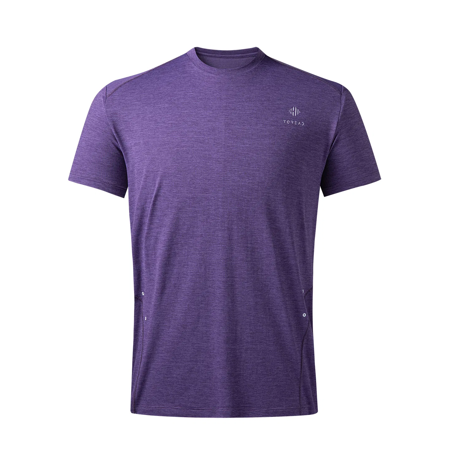 Детская быстросохнущая футболка с круглым вырезом Quick Dry, TOREAD, Black Glimmer Purple