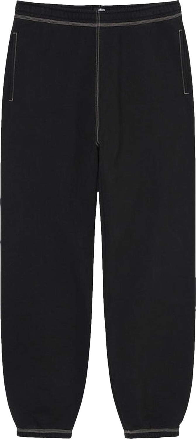 

Брюки Stussy Contrast Stitch Label Pant 'Black', черный