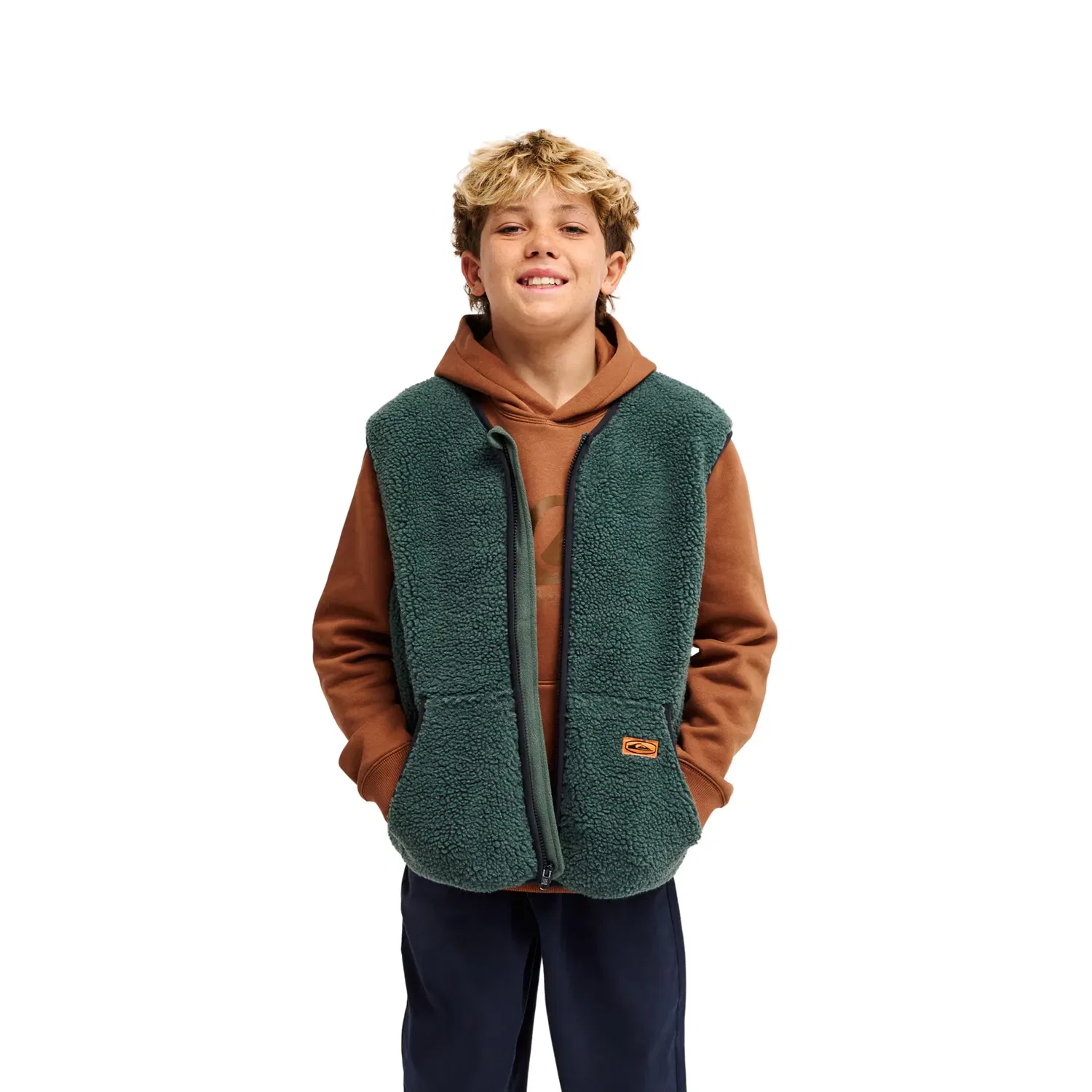 Детский жилет для мальчиков без рукавов Kickflip Sleeveless Quiksilver, Verde
