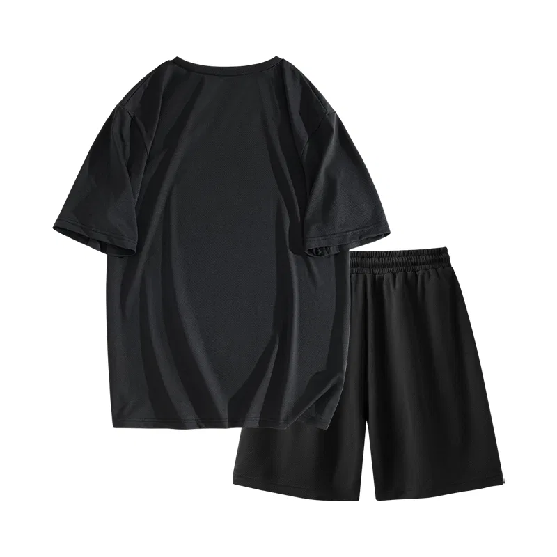 Детский спортивный костюм с быстросохнущей тканью MINISO, Light Gray + Black — фото 4