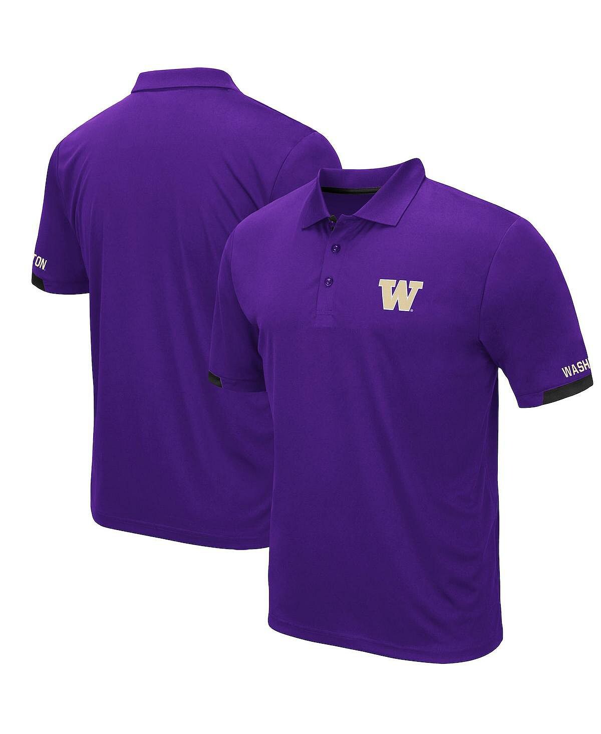 

Мужская фиолетовая рубашка-поло santry с логотипом washington huskies Colosseum, фиолетовый