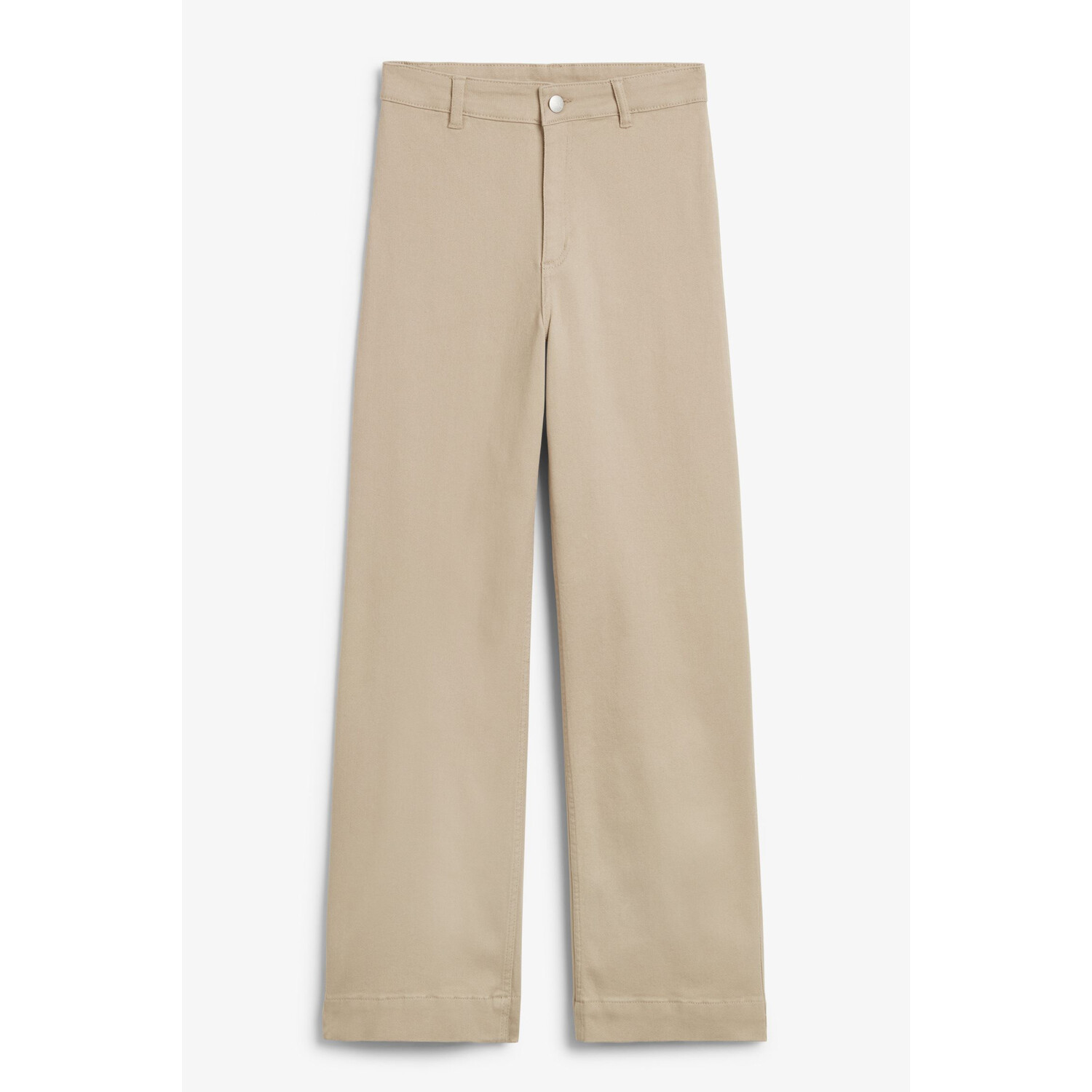 

Брюки Monki Regular Waist Straight Leg, бежевый
