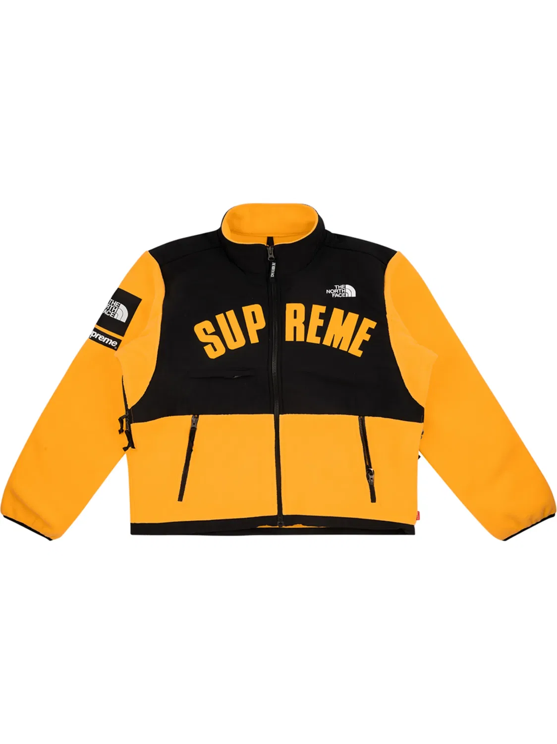 Supreme Флисовая куртка Arc Logo желтая