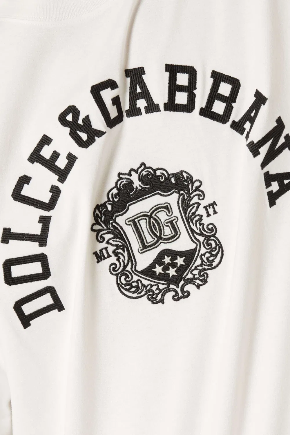 Футболка с коротким рукавом с вышивкой Dolce & Gabbana — фото 4