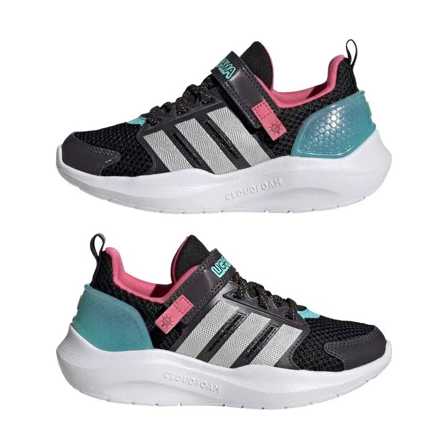 Детские спортивные кроссовки Lightorama Rnr adidas, Черный — фото 2