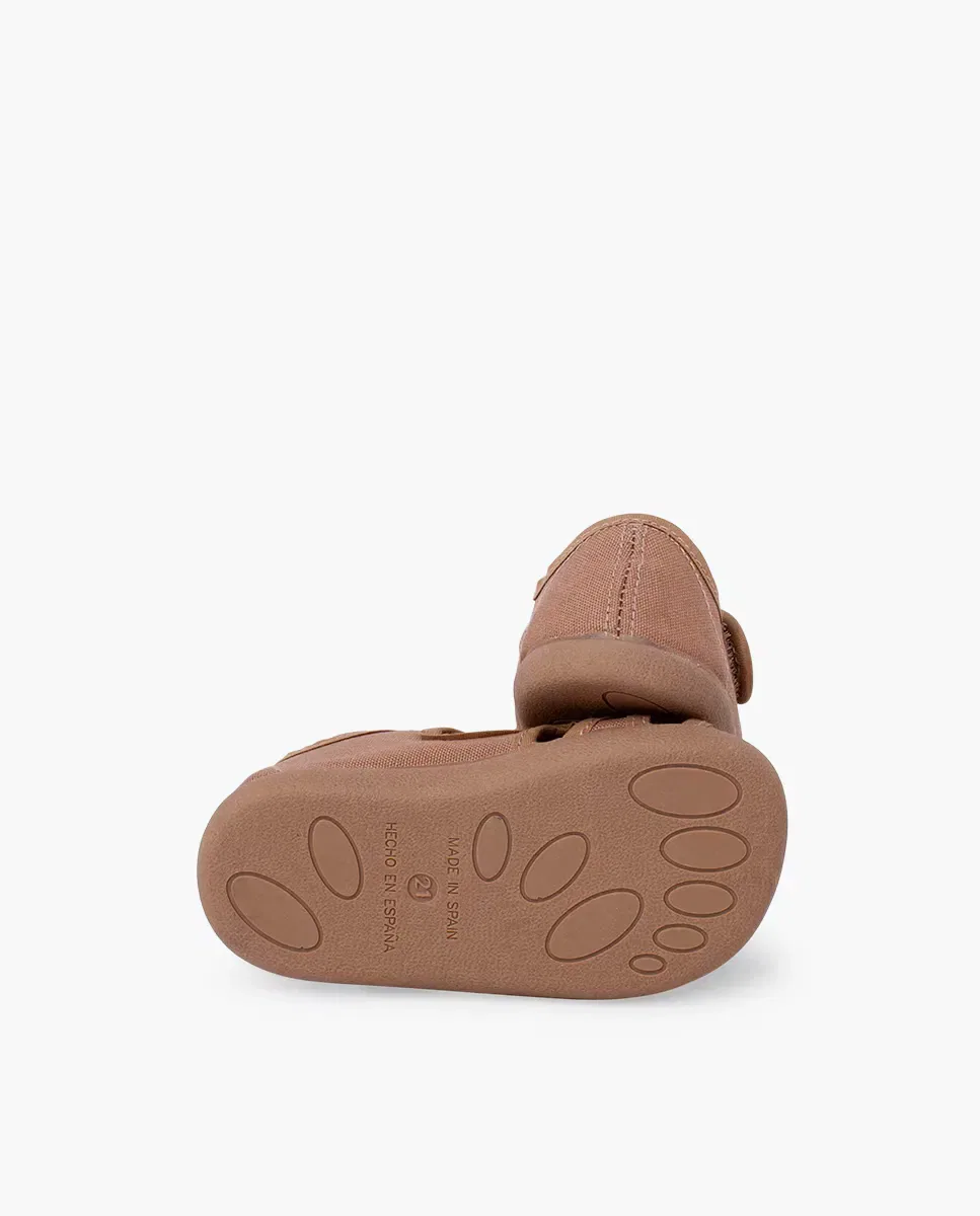 Детские сандалии для мальчиков barefoot из ленты Pisamonas, Beige — фото 3
