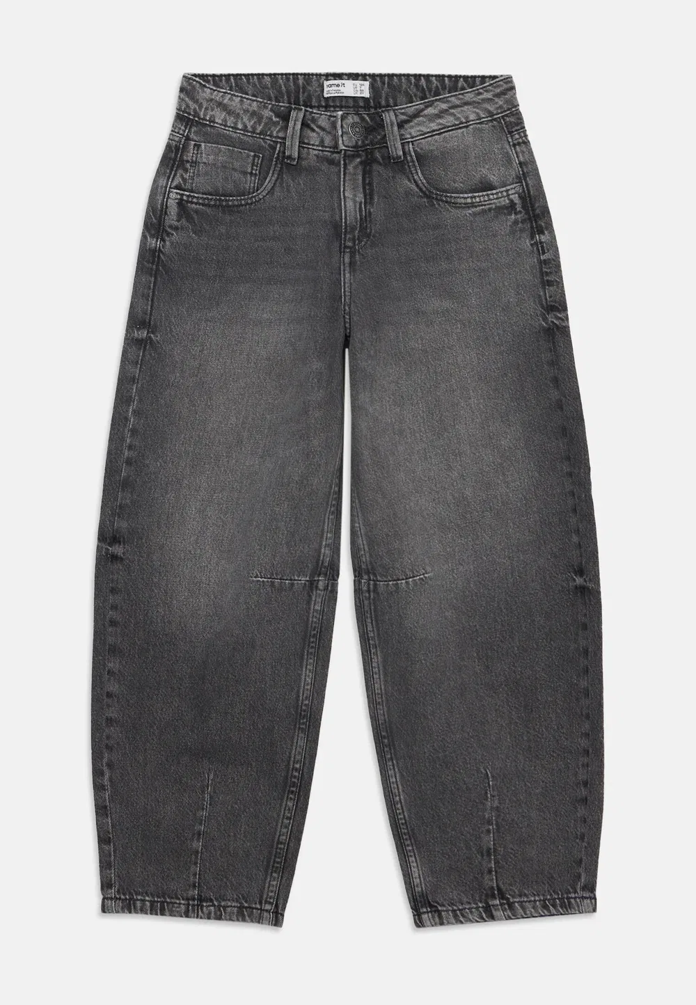 Джинсы Nkfbella barrel свободного кроя Name It, Medium Grey Denim — фото 3