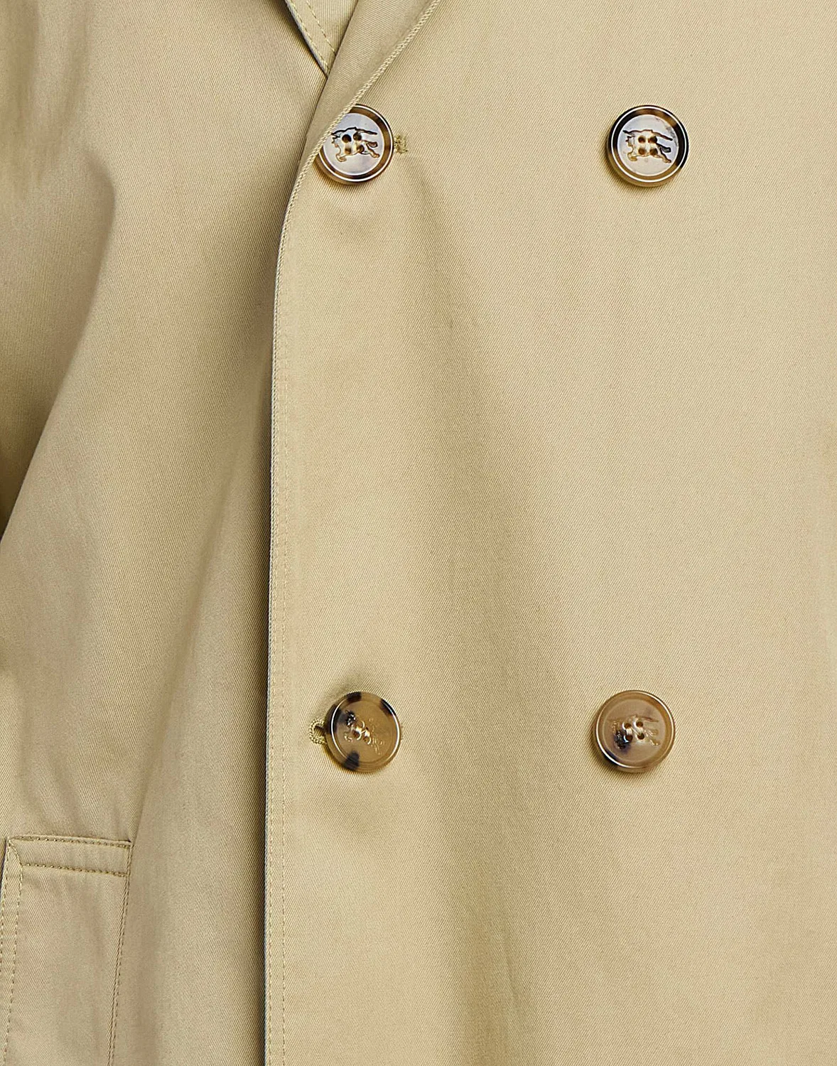 Мужское тренчкот из твила Burberry, бежевый — фото 4