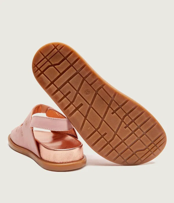 Детские сандалии из натуральной кожи Elisabetta Franchi, Rosa — фото 4