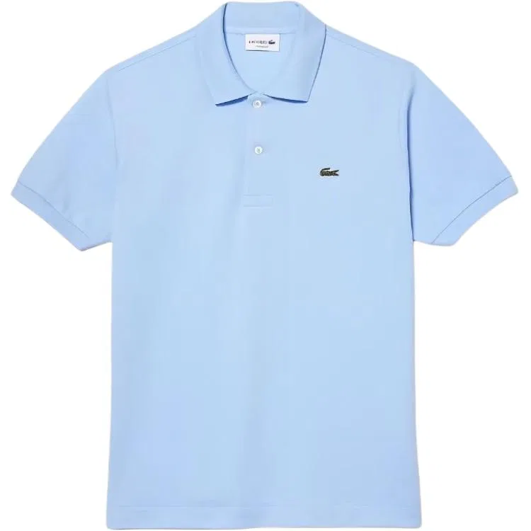 Поло Lacoste мужское, хлопковое пике, Sky синий