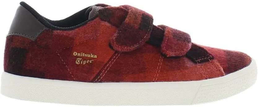Детские кроссовки для мальчиков Onitsuka Tiger Lawnship Ps, Red-Red — фото 4