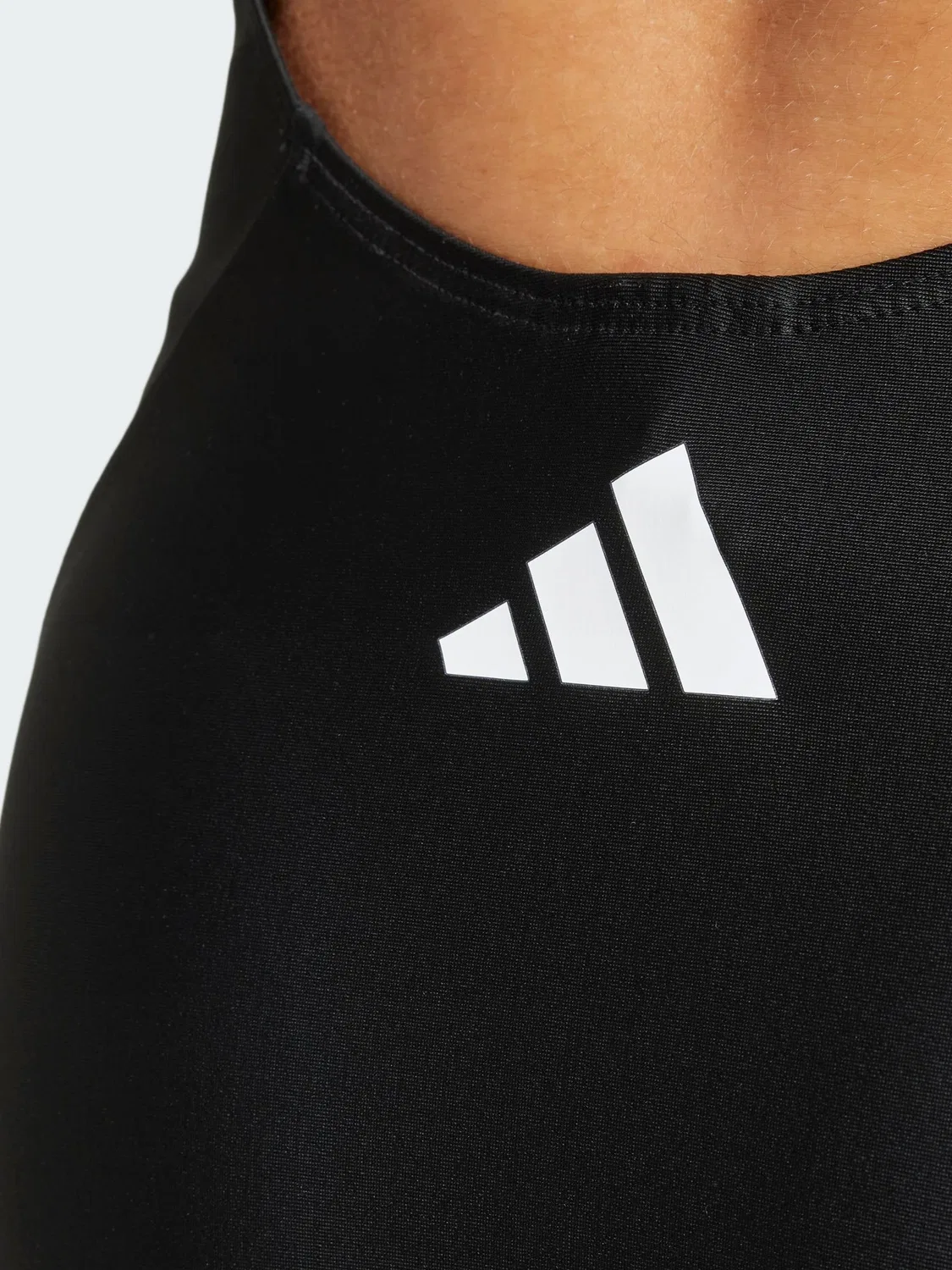 Купальник, V-образная спинка adidas, черный — фото 3
