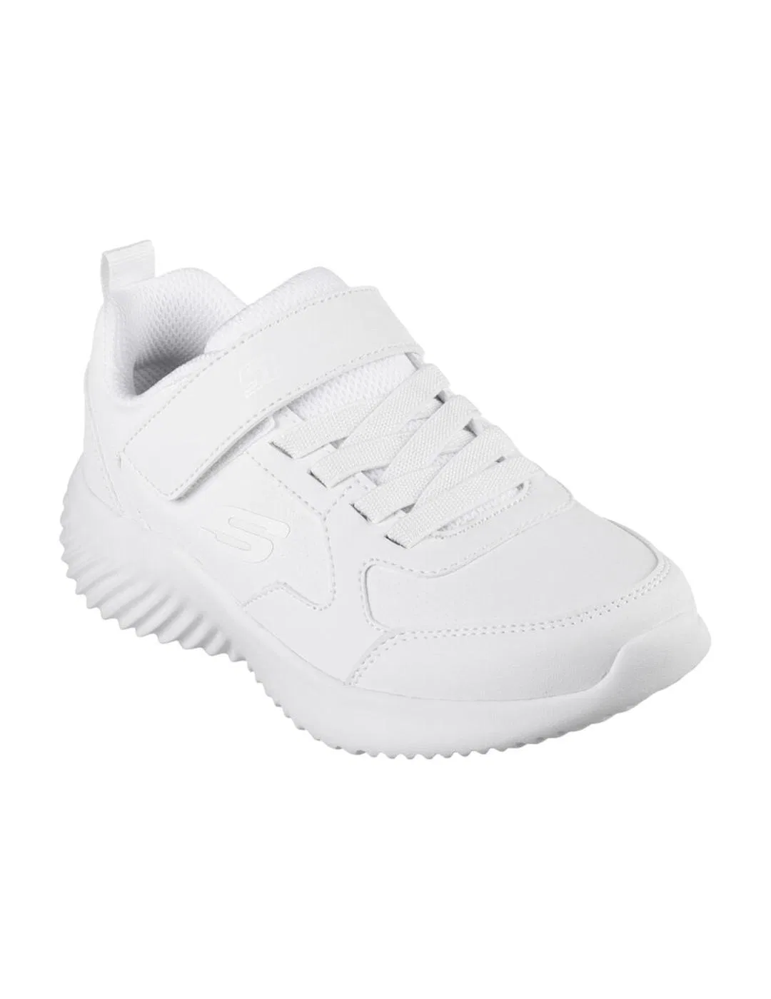 Детские легкие кроссовки с липучкой Bounder Power Skechers, Weiß — фото 3