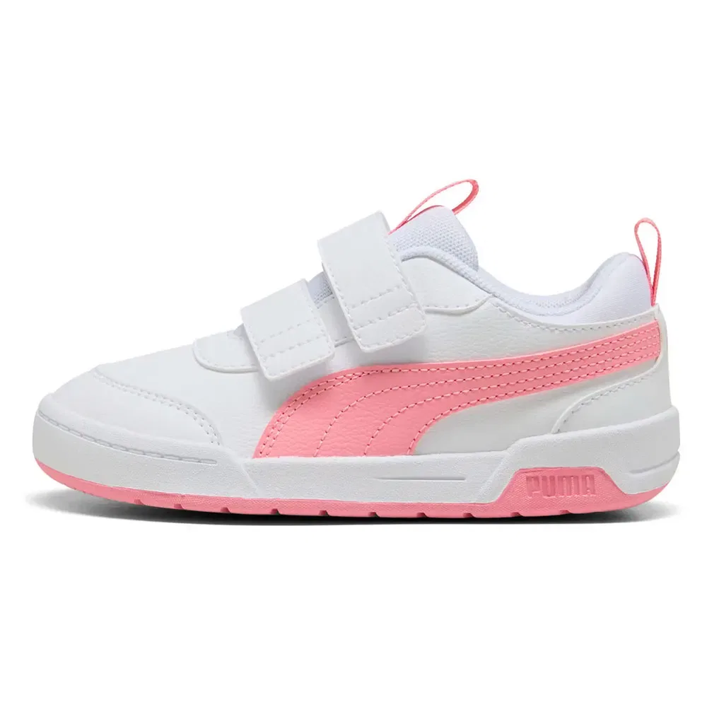 Детские кроссовки для девочек с липучкой Multiflex 2 SL V PS Puma, White — фото 4